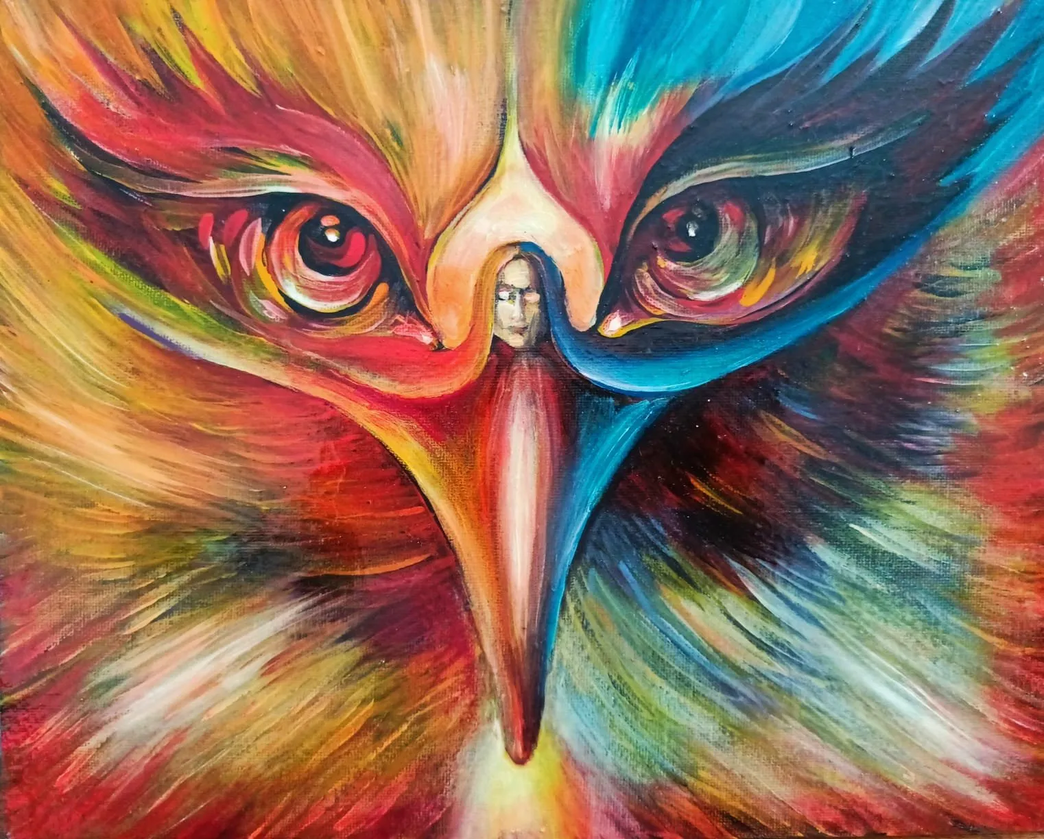 Falcon · 2025 · 30×24 cm