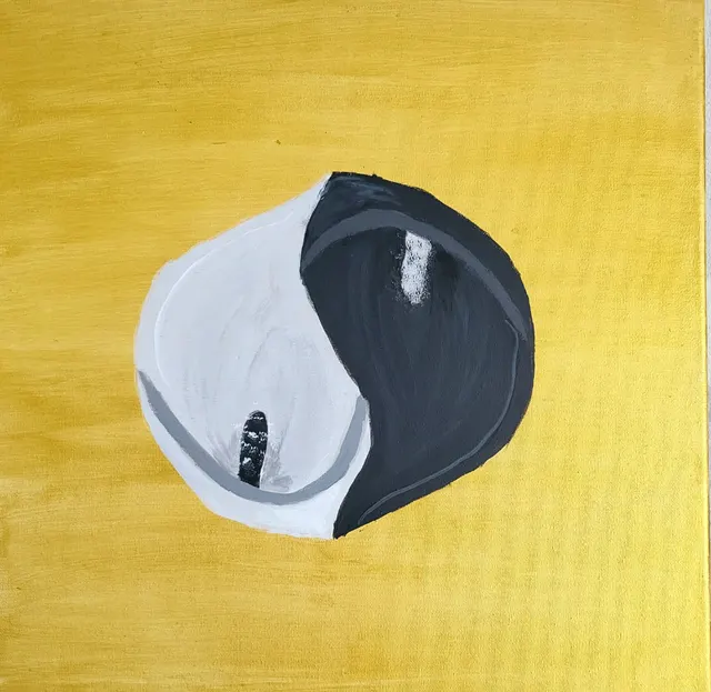 Calla Yin Calla Yang, Golden balance in black and white