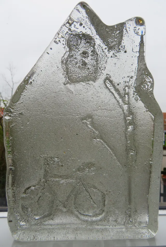 Ijzig huis van glas