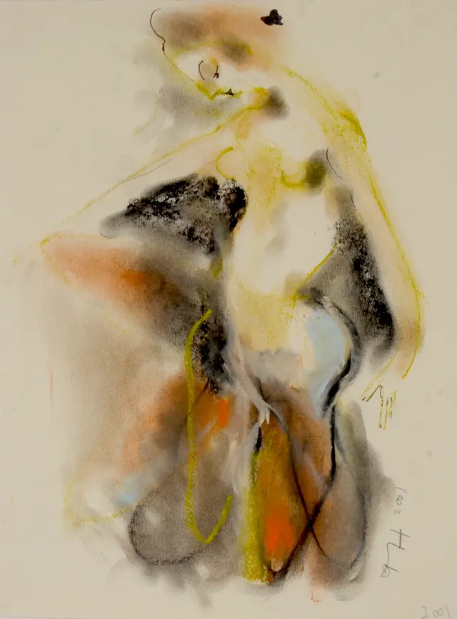 Pastel on paper