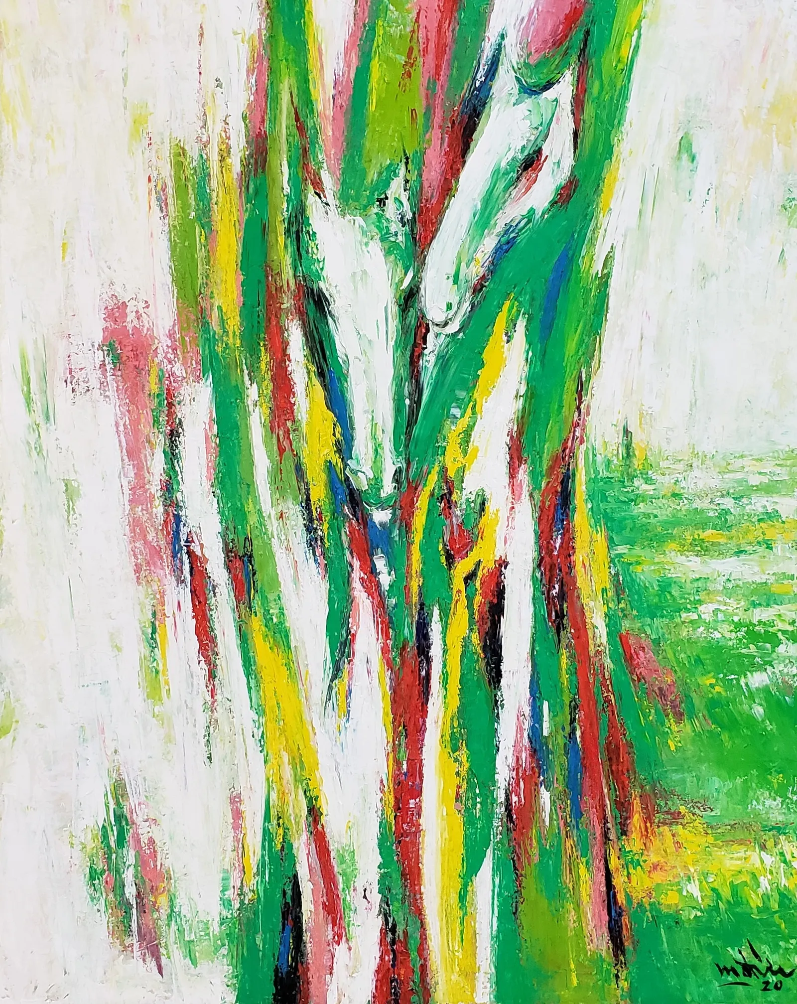 Green field · 2020 · 61×76.5 cm