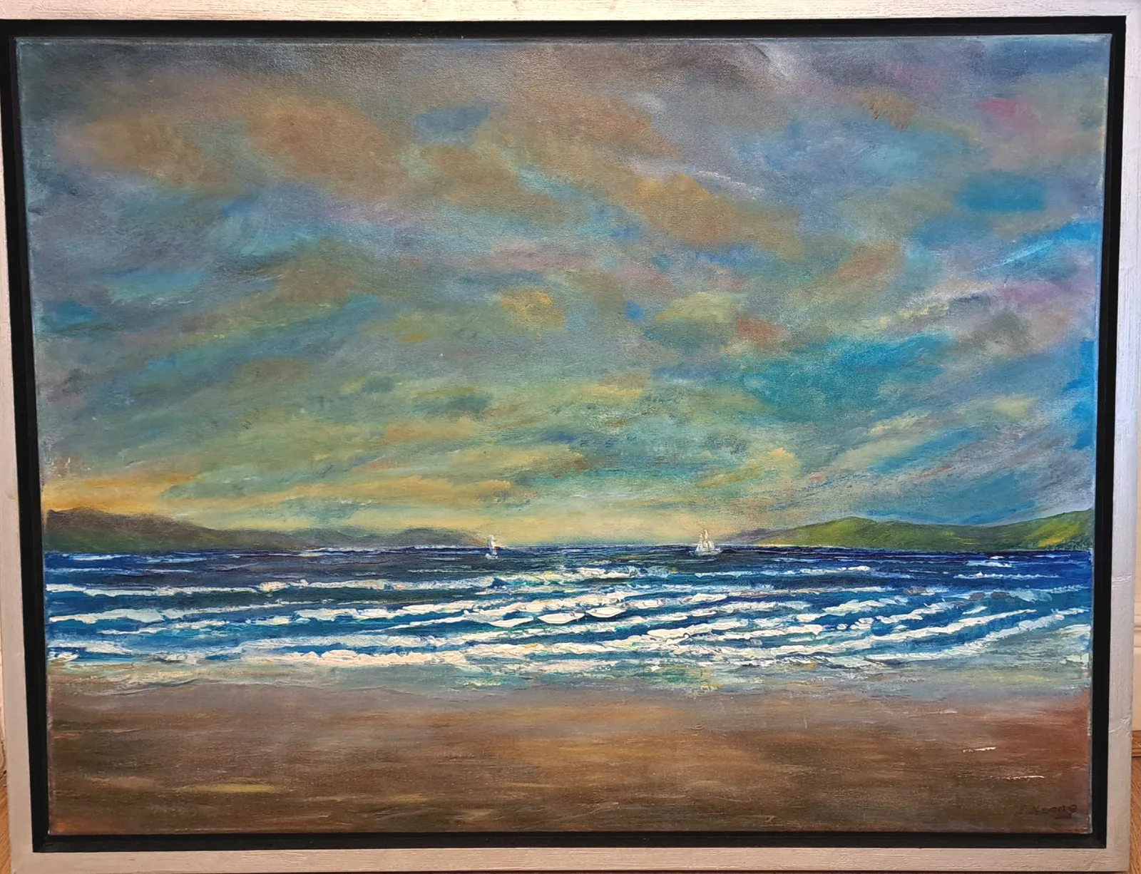 Sailing too close to shore · 2023 · 81×65 cm
