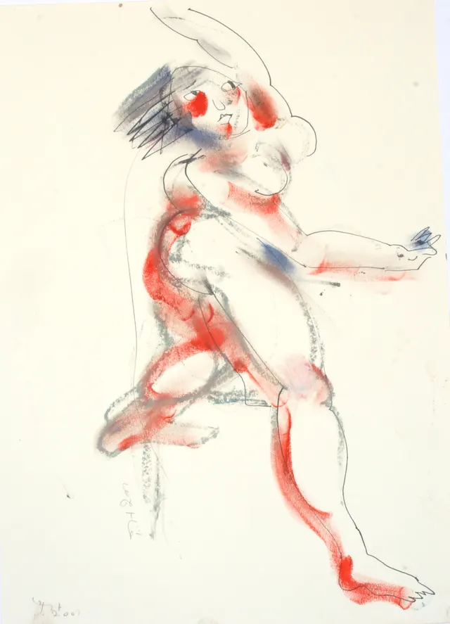 Oil on paper