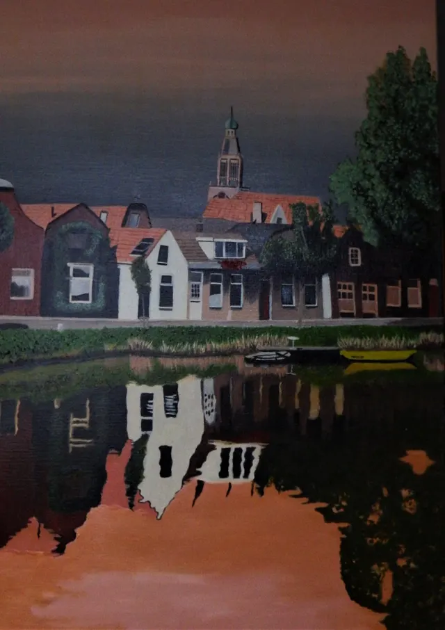huizen langs water Enkhuizen