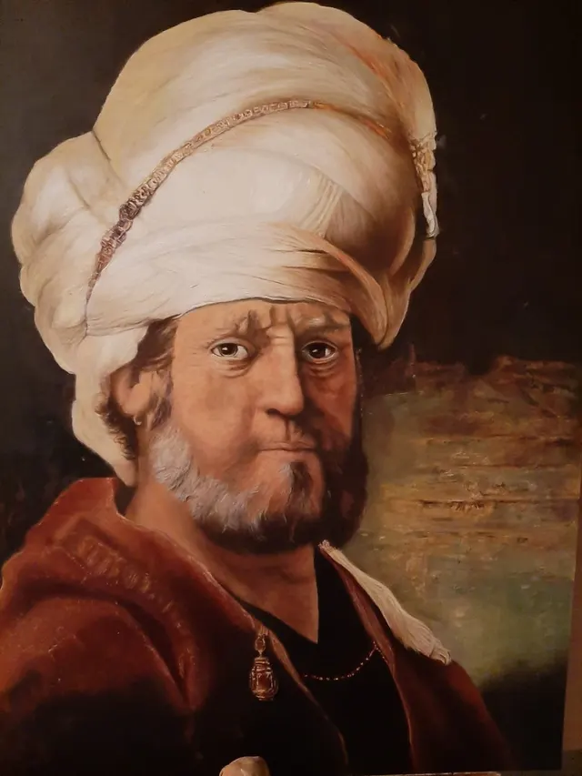 Man in oriental  clothes
