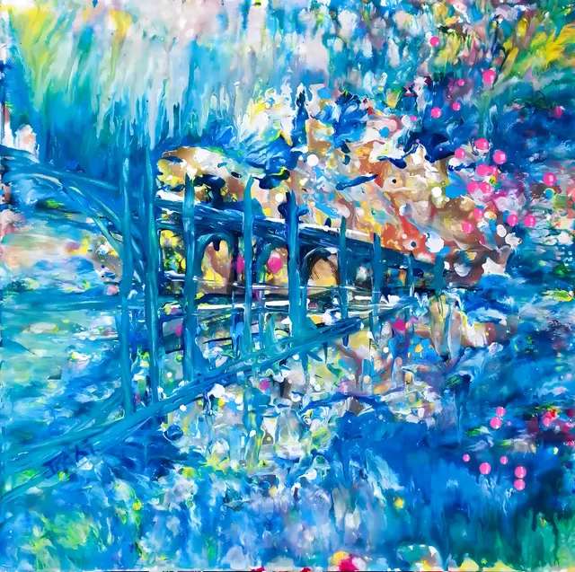 Dreamlike Blue Ocean Abstract – Where Waves Awaken