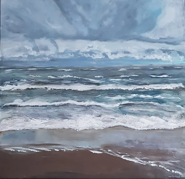 The North sea at Scheveningen