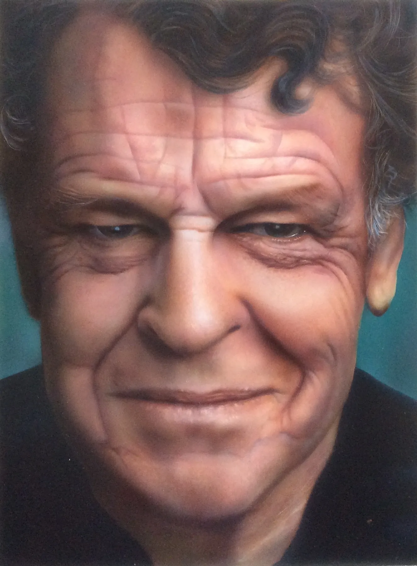Photorealistic portrait of John Noble · 2016 · 30×40 cm