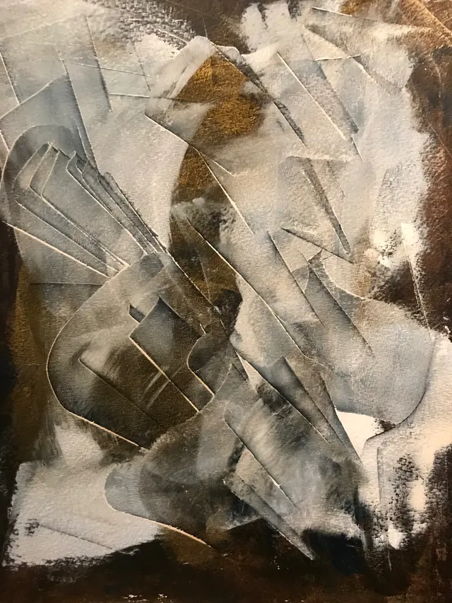 Oil & Coldwax on paper