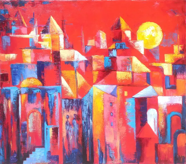 Abstract Urban Sunset