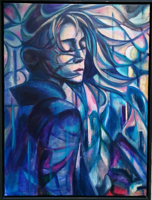 Cubistisch portret van een dame