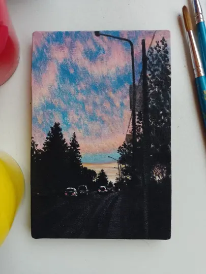 Urban Painting at Sunset