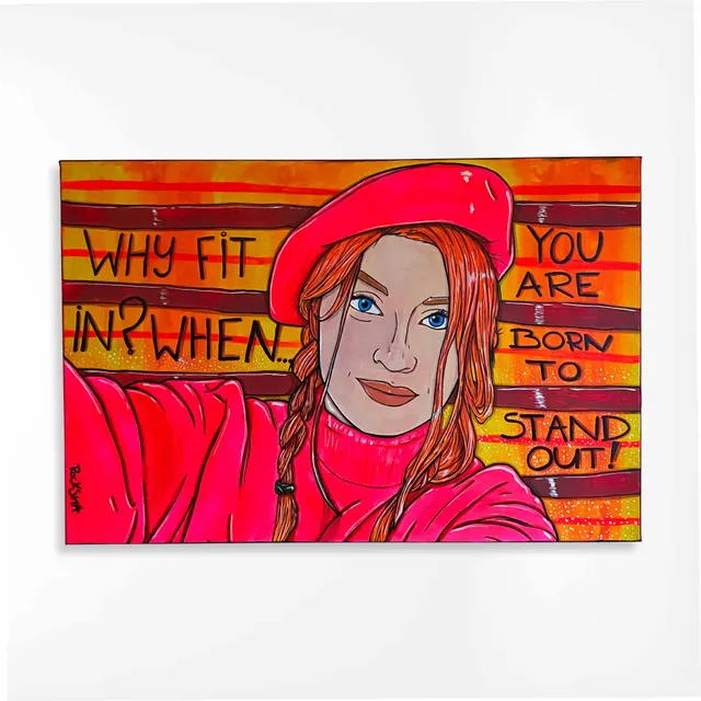 Why Fit In? - 2022 - 90x60cm