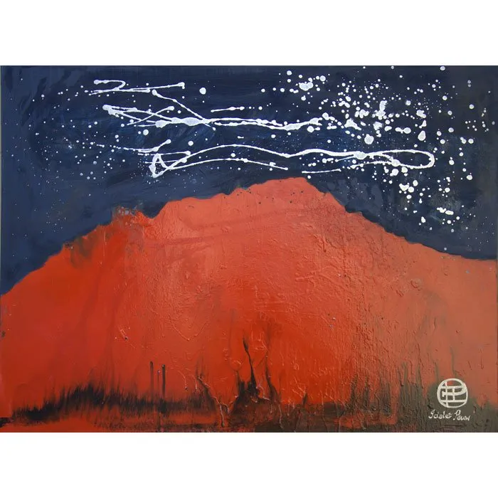 Abstract painting Krakatoa · 2007 · 101×76 cm