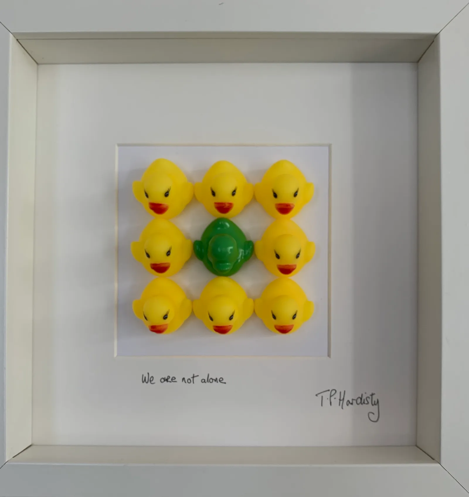 We are not alone · 2025 · 25×25 cm