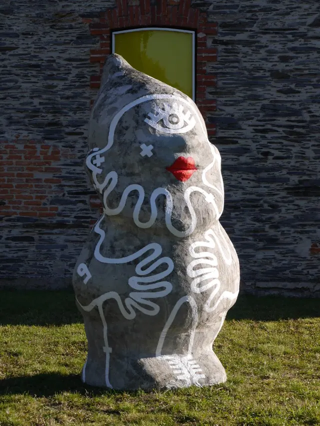 Nain de Jardin aux Lèvres Rouges