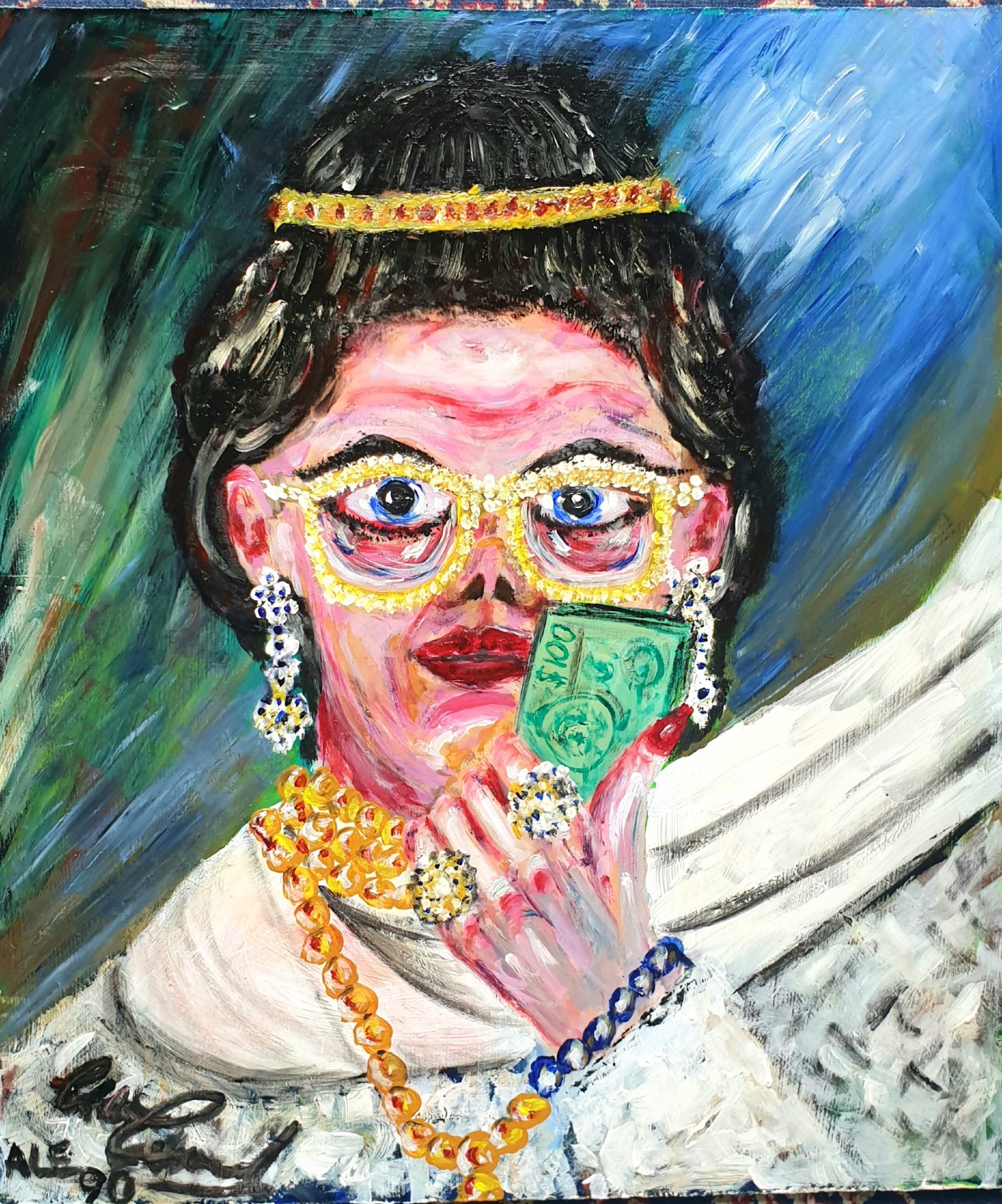 The Dowager Countess Bubliana Von Tythessen-Rothschild De Brooke Surrealist Art