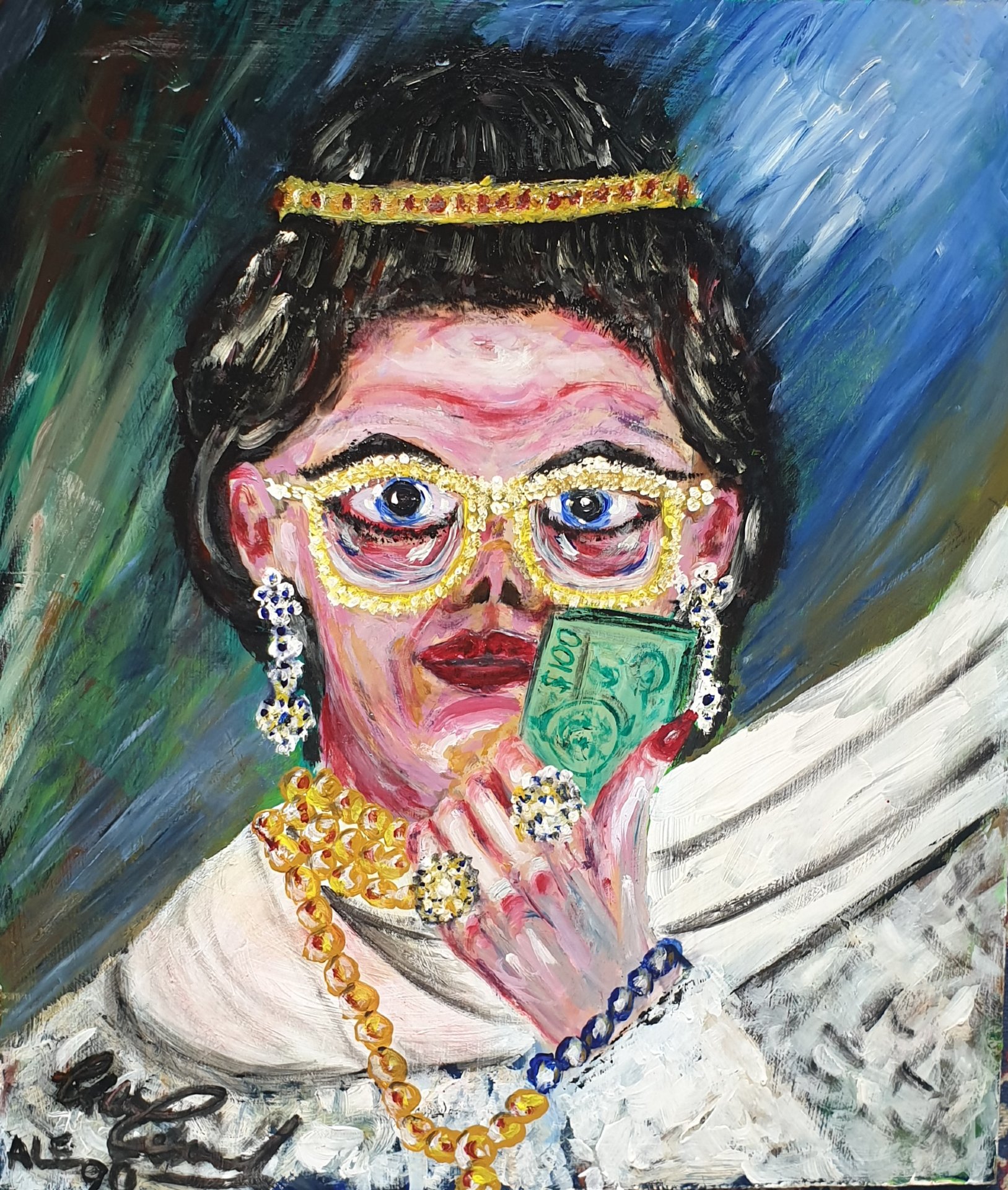 The Dowager Countess Bubliana Von Tythessen-Rothschild De Brooke Surrealist Art