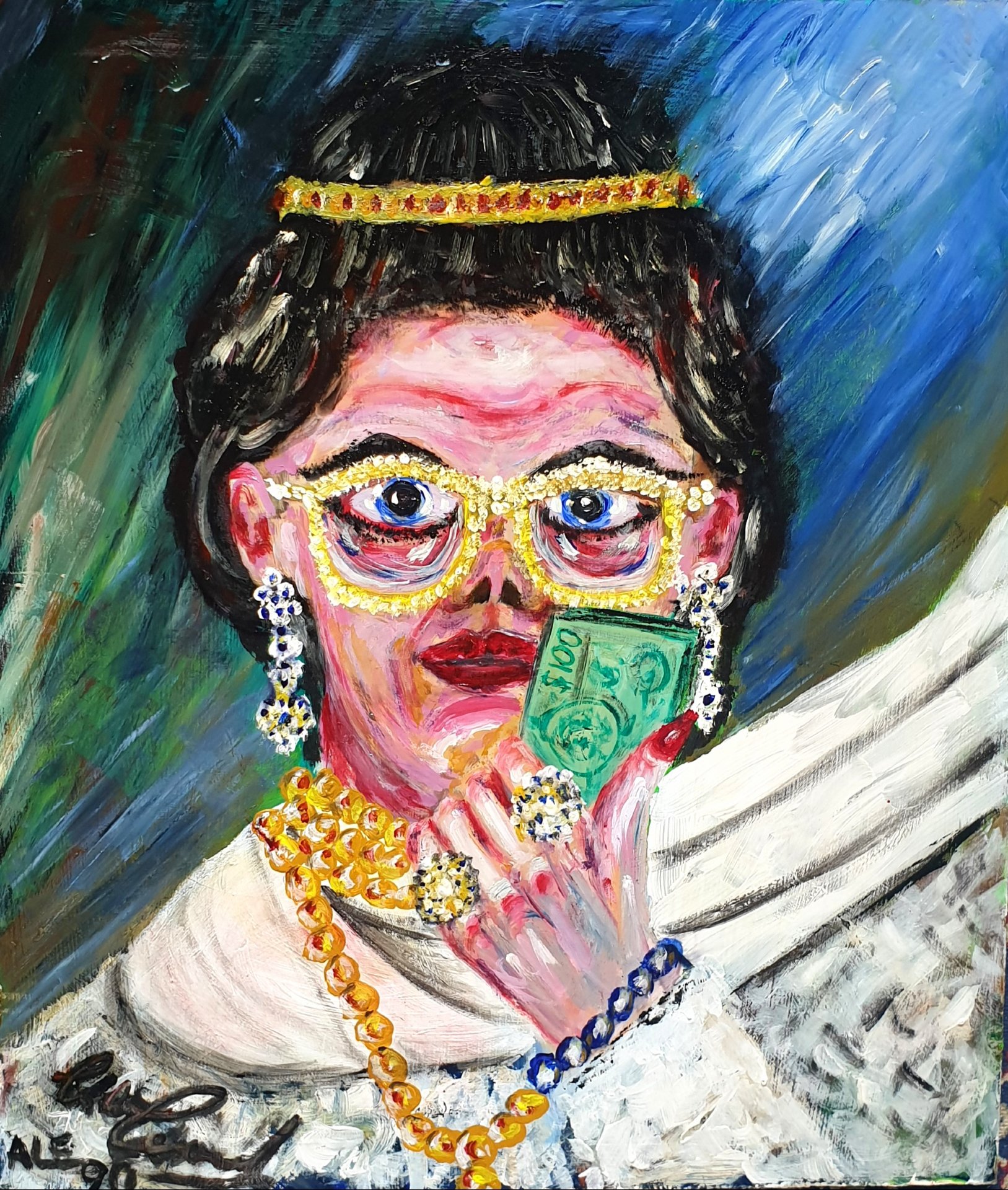 The Dowager Countess Bubliana Von Tythessen-Rothschild De Brooke Surrealist Art