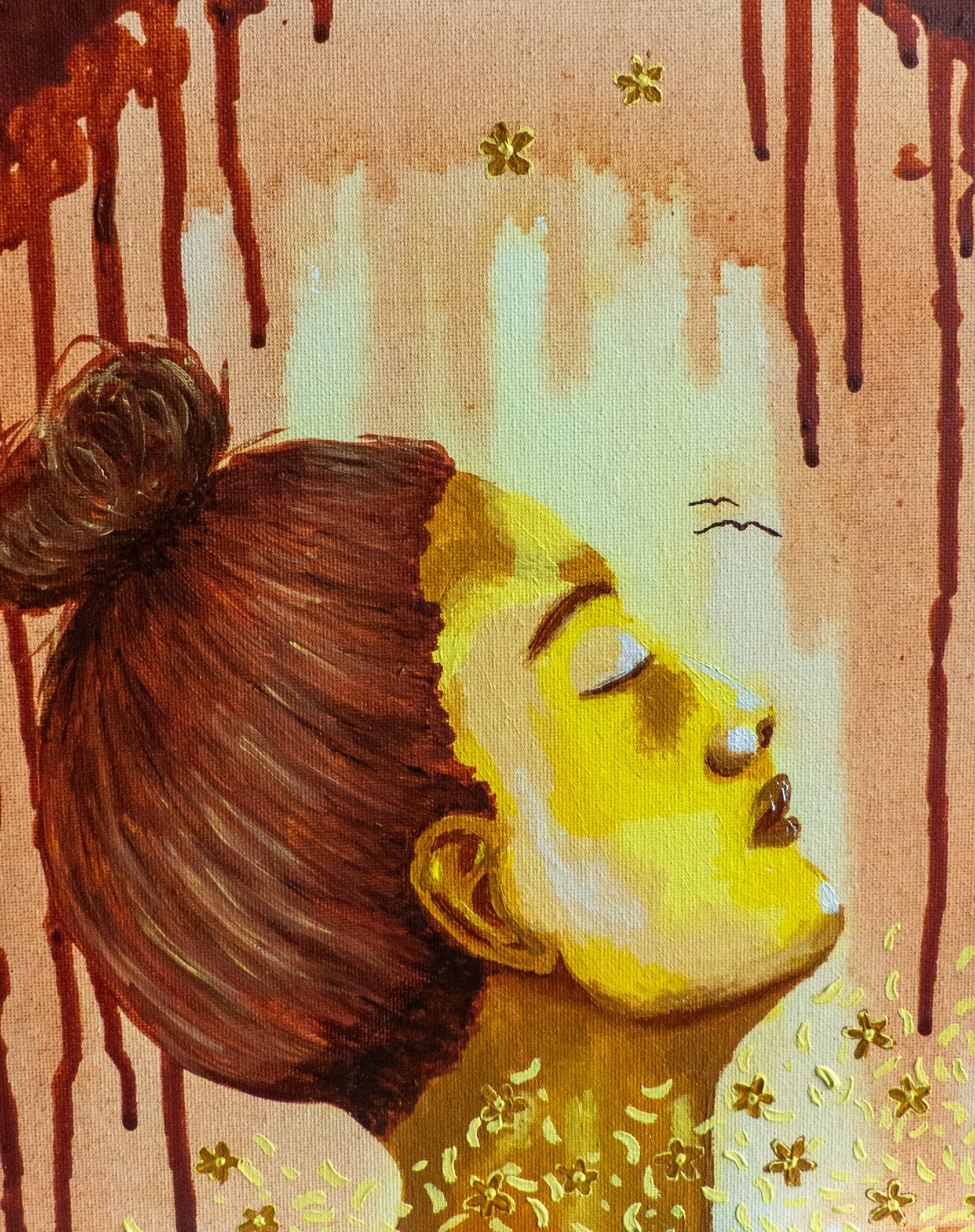Warm colours summer girl