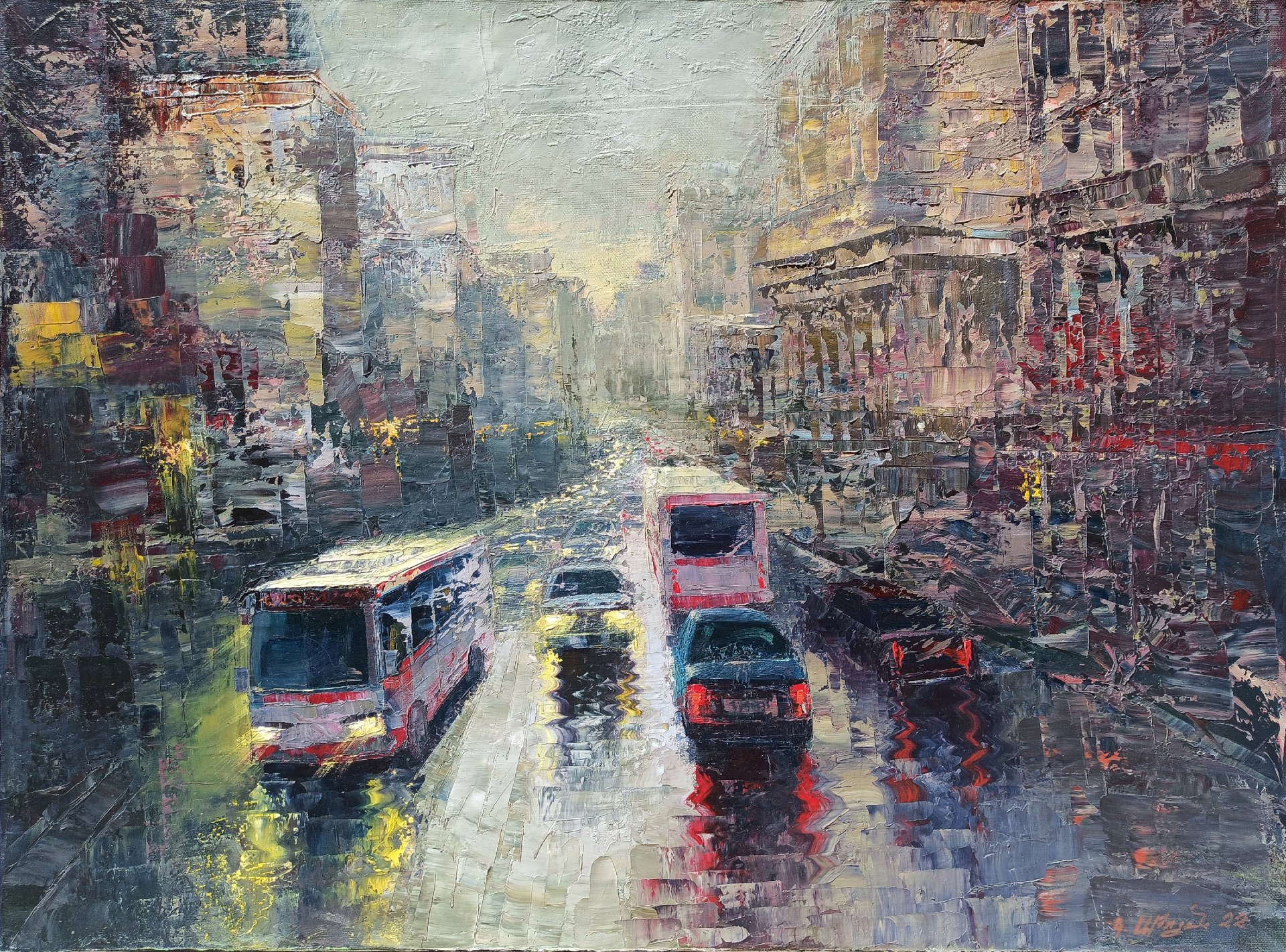 Urban Rhythm in the Rain