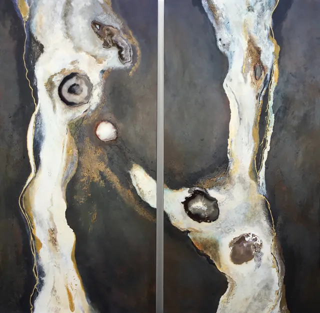 Nice to see you, diptych with frame / tweeluik met lijst