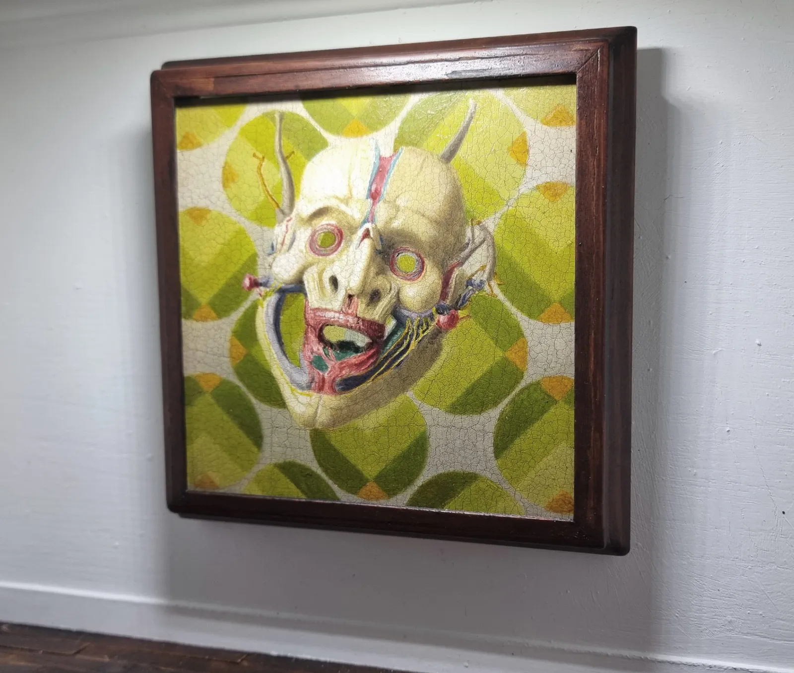 Oni I — Paschal Lawton, oil, acrylic, wood, card — 3