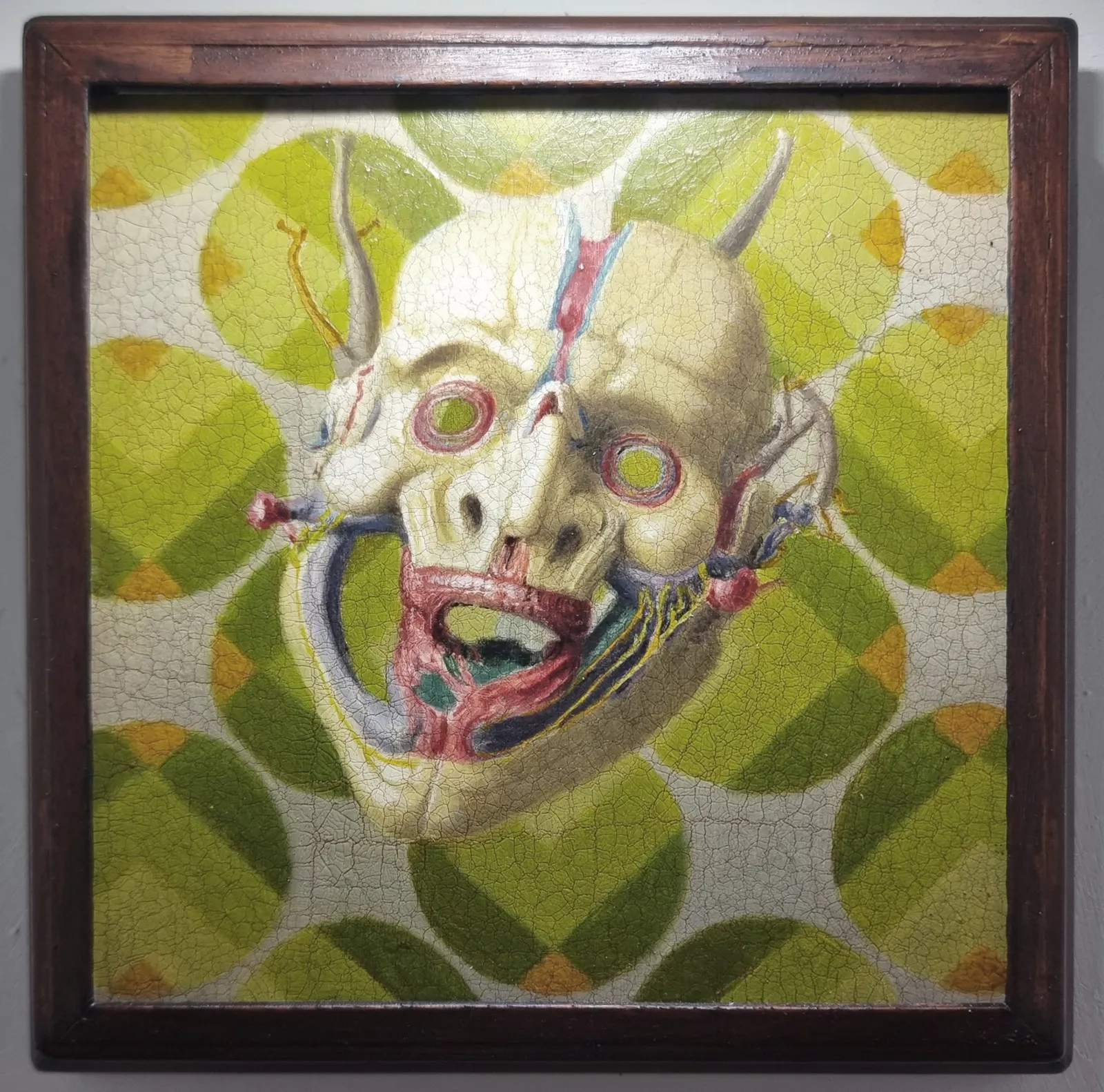 Oni I — Paschal Lawton, oil, acrylic, wood, card — 2