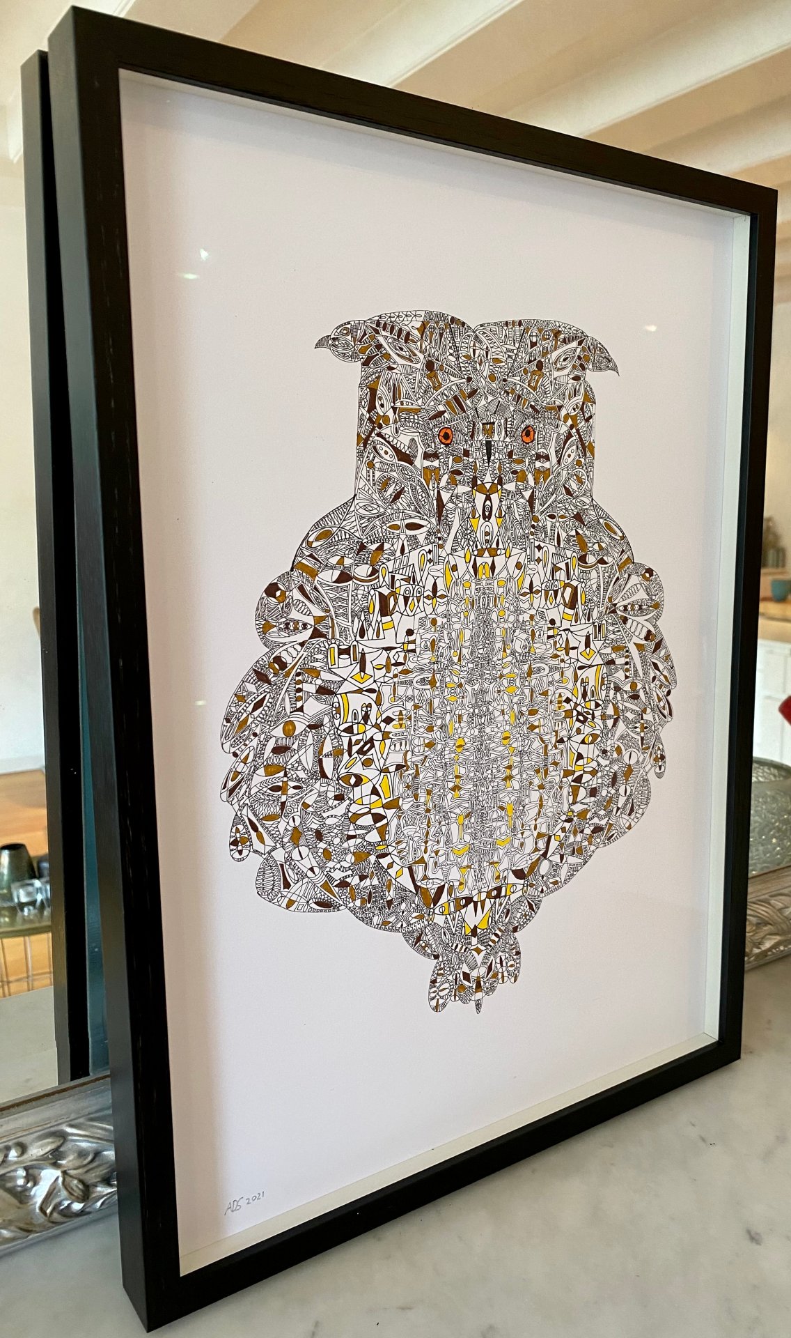 OWL 2021 A3 Rotring drawing Giclée Artprint