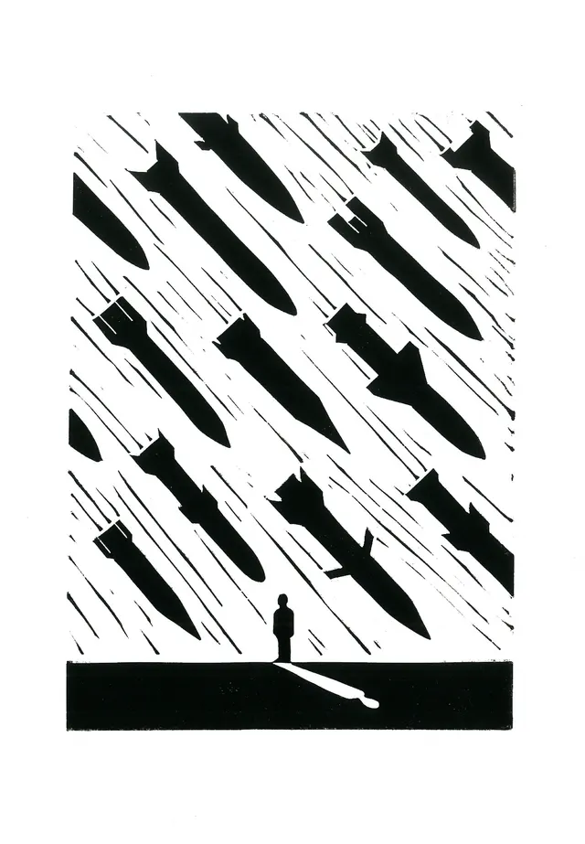 Missiles rain