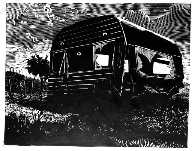 Verlaten Caravan
