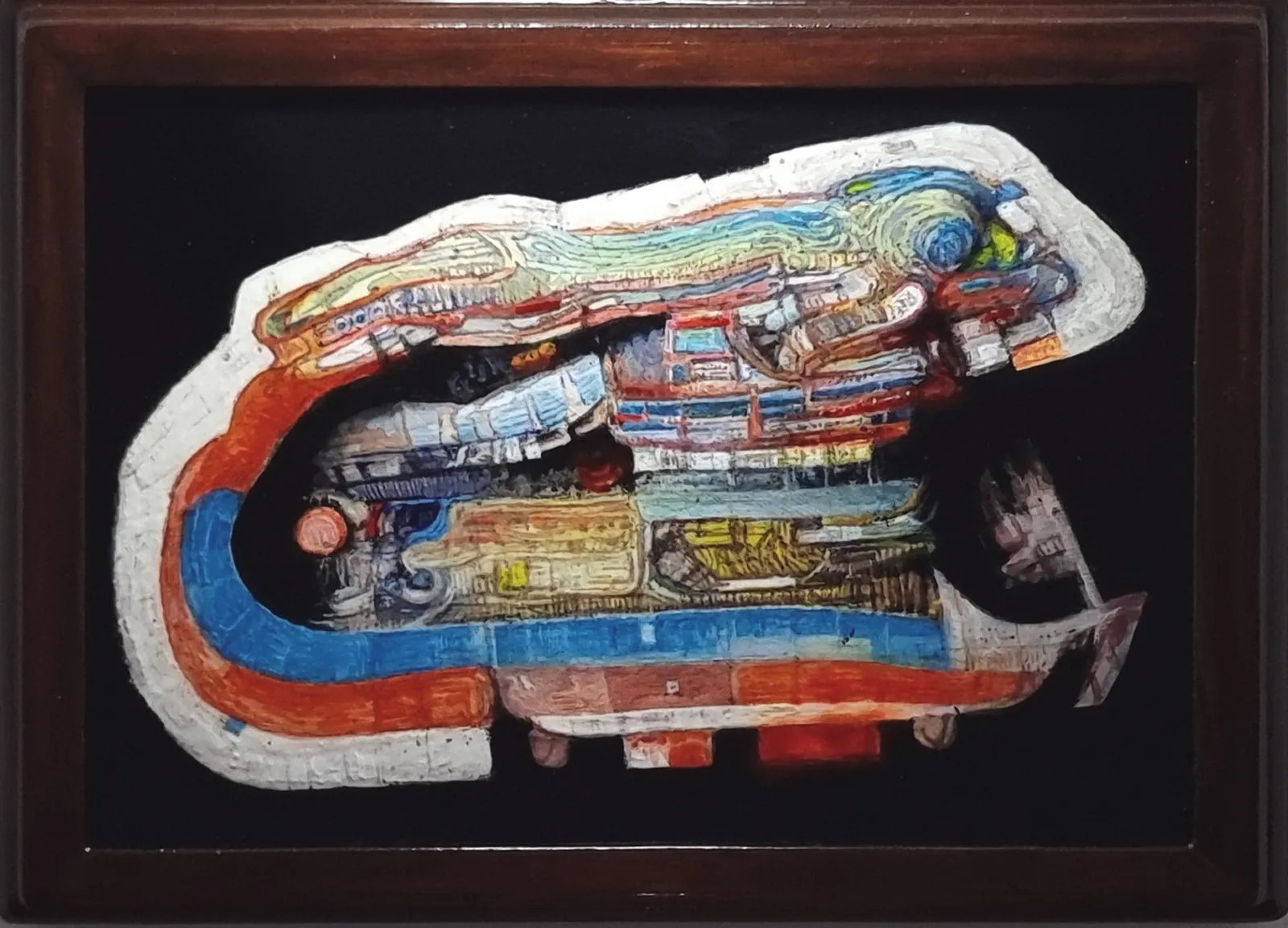 Craft I — Paschal Lawton, oil, acrylic, wood, card — 3