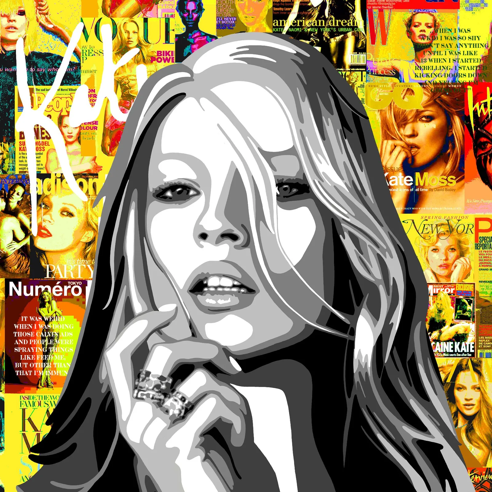 Kate Moss · 2024 · 120×120 cm