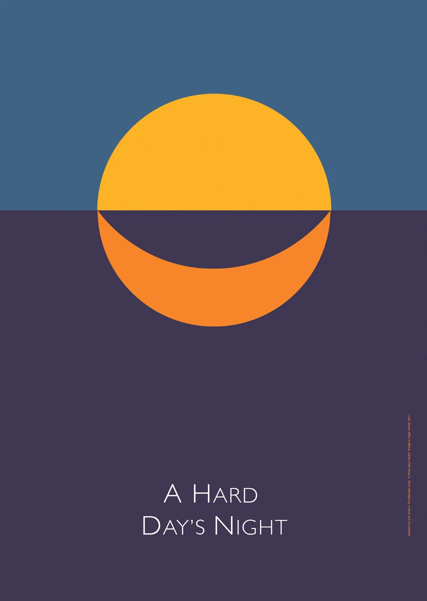 A Hard Day's Night Titled · 2021 · 59.4×84.1 cm