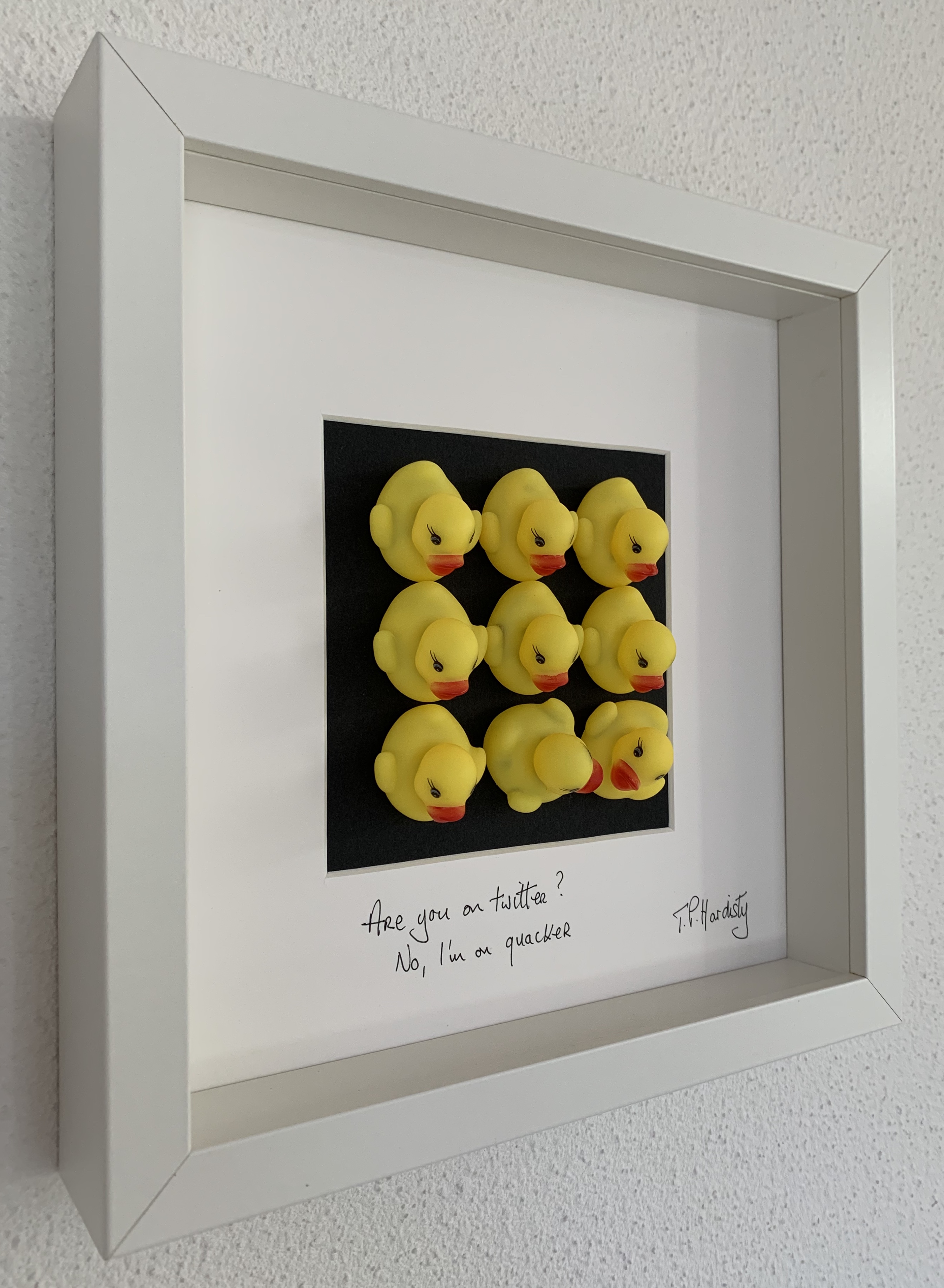 Are you on twitter? No, I'm on quacker