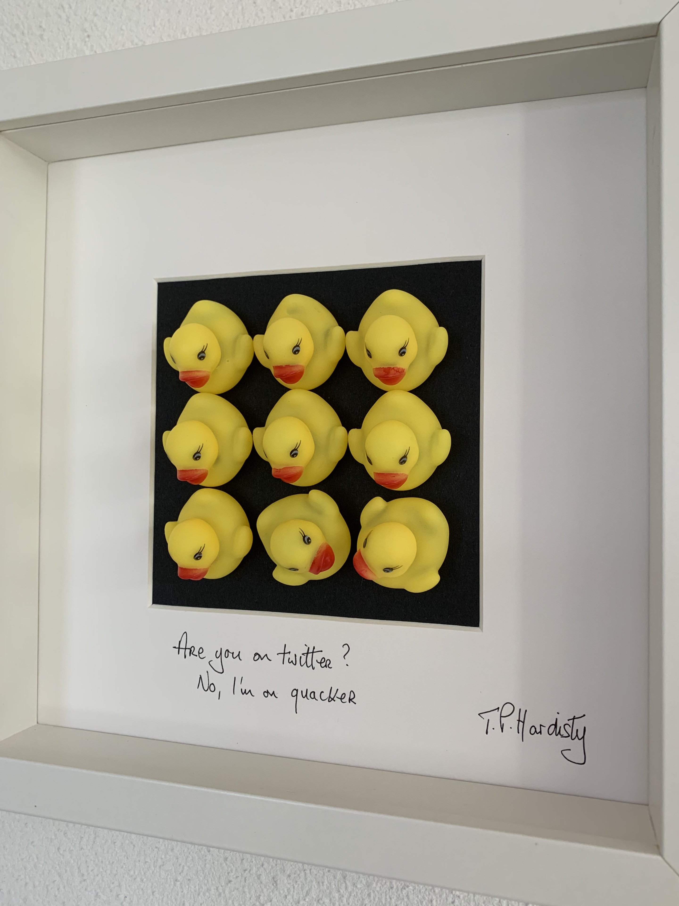 Are you on twitter? No, I'm on quacker