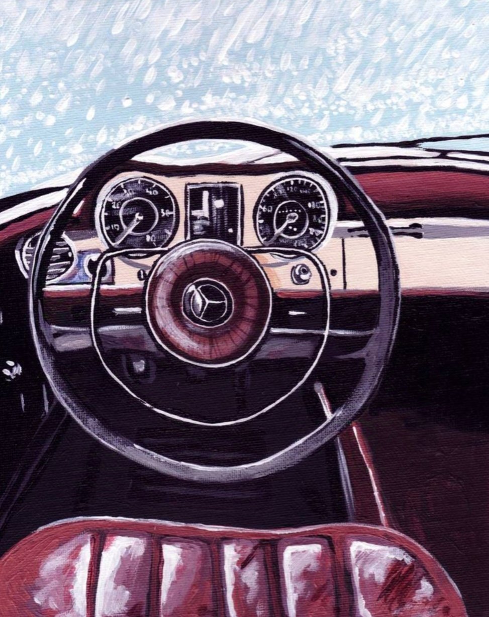 Mercedes retro car