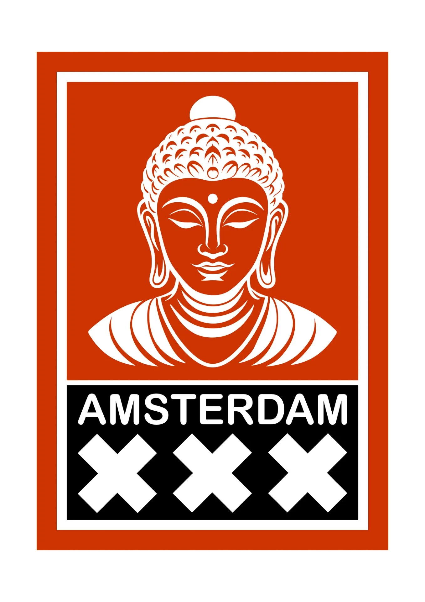 Budhha meets Amsterdam · 2020 · 42×59.4 cm