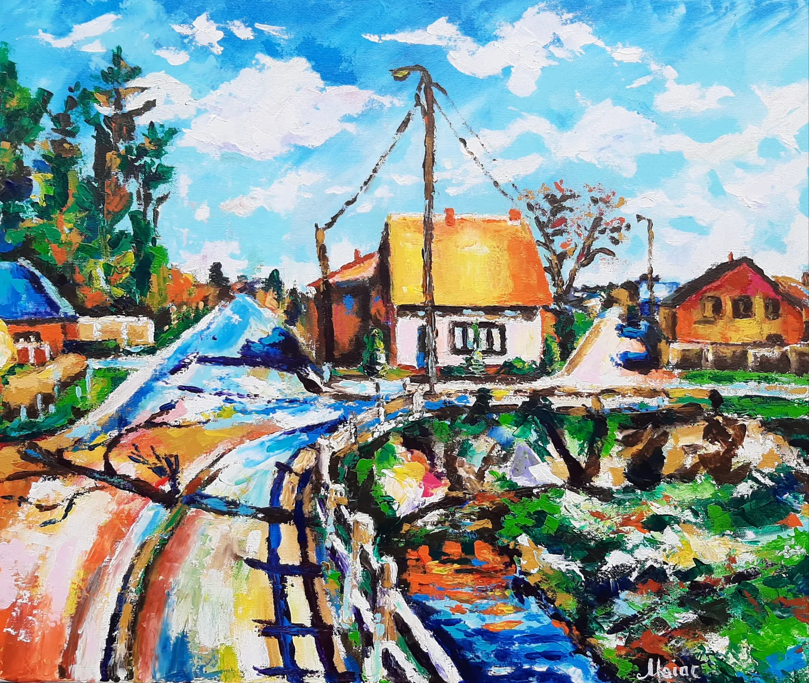 In our village · 2020 · 60×50 cm