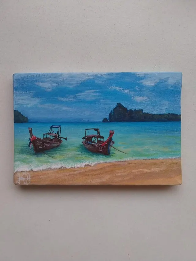 Painting of Phi Phi Islands