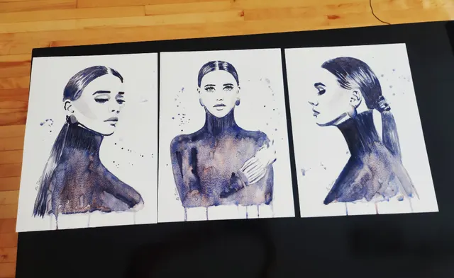 Triptych Here I stand