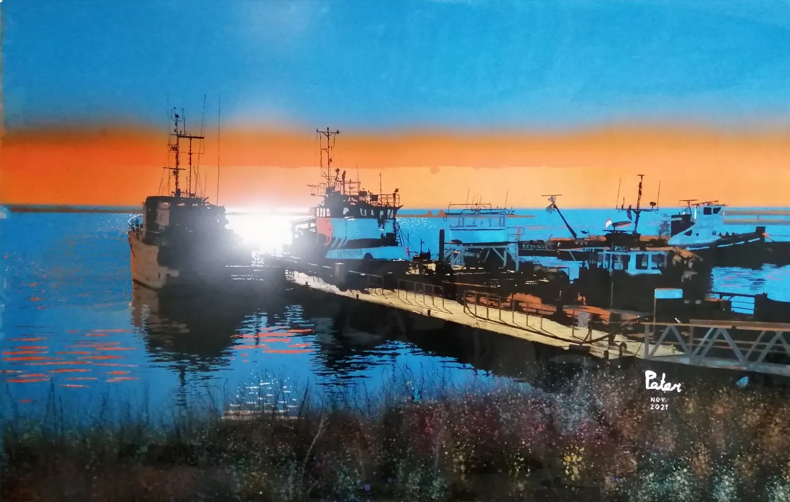LELYSTAD AAN HET WATER · 2021 · 115×71 cm