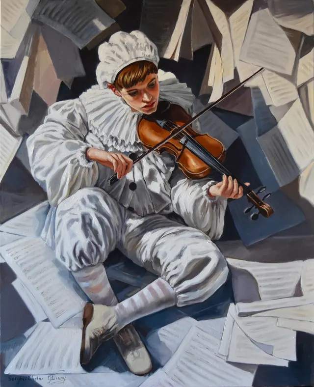 Pierrot's violin