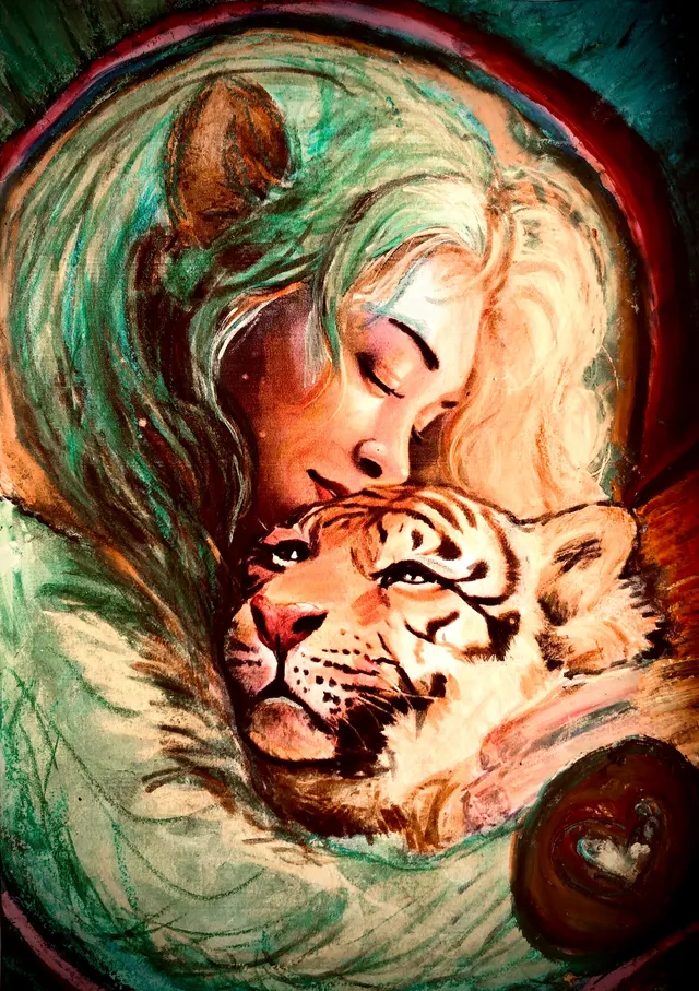 Elfwyn & Aelorin (original drawing and digital prints)