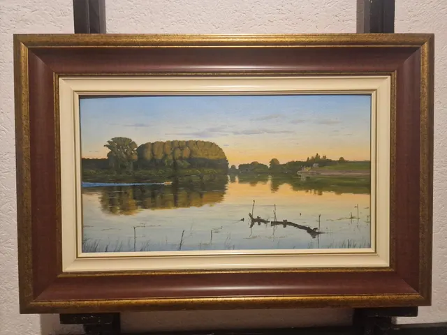 Sunset on the river