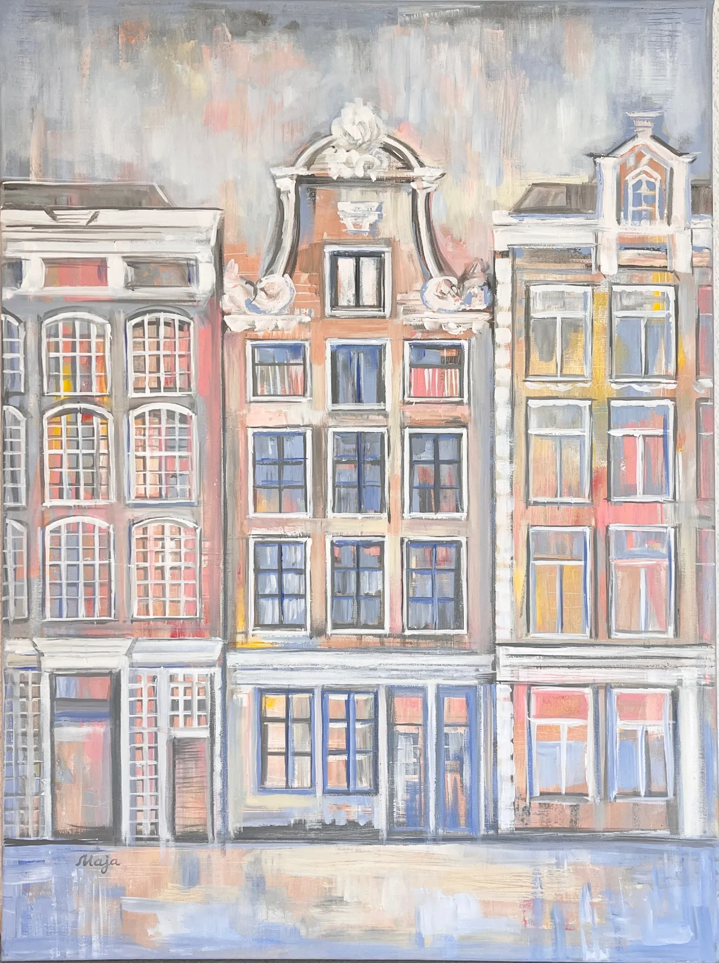 Amsterdam view XIV · 2022 · 60×80 cm