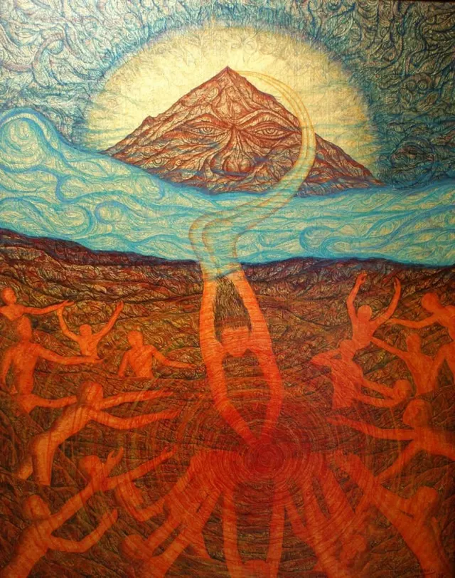 Prometheus brings fire to the people