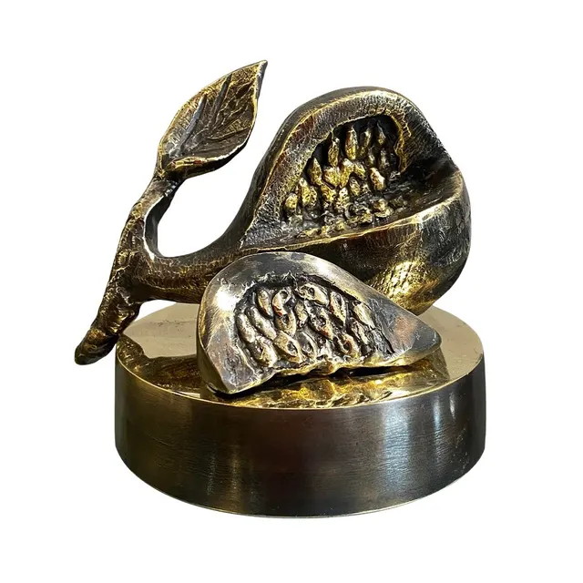 "Fig" Contemporary Figurative Bronze Sculpture Sculpture