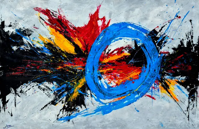 Jovan Srijemac (1962) - Dominant blue circle