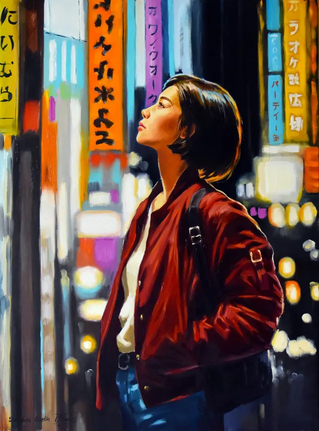 Walking in the night, the magic of Tokio